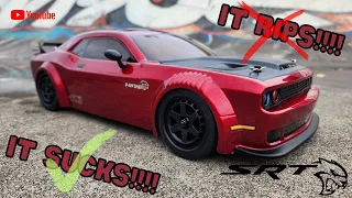 New Release RC! HNR H9802 - 1/10 Dodge Hellcat - Speed Car TESTED at Velodrome!