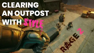 Rage 2 - Clearing an outpost with style