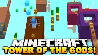 Minecraft - TOWER OF THE GODS PARKOUR! (Crazy Parkour) - w/ THE PACK!