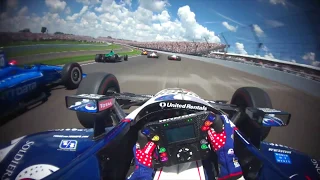 VISOR CAM // Graham Rahal at the 102nd Running of the Indianapolis 500