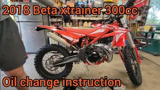 2018 Beta Xtrainer 300cc Engine Oil Change