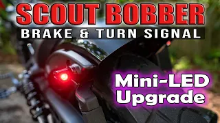 Episode 6 - Upgrade & replace Indian Scout Bobber run- turn-brake lights with bright LED mini lights