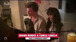 Camila Cabello & Shawn Mendez perform " What a Wonderful World" @togetherathome