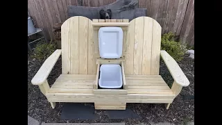 DIY: Adirondack cooler bench