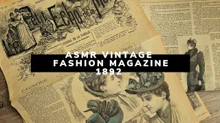 Асмр Видео.  Журнал мод 1892 года. Листаем журнал. asmr. soft spoken. fashion magazin 1892.