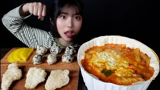 마라로제엽떡 부수는 먹방👊(제가 부서짐^^)ㅣMALA ROSE SPICY TTEOKBOKKI MUKBANGㅣKorean Eating ShowㅣASMR