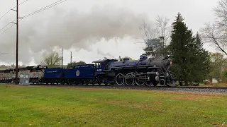 Reading & Northern 425 Steam Train Blasts Through Hecla, PA (10/30/21)