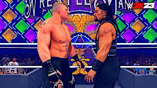 WWE 2K23: BROCK LESNAR VS. ROMAN REIGNS (UNIVERSAL CHAMPIONSHIP) | WRESTLEMANIA 34