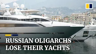 Russian oligarchs have their yachts seized as part of Western sanctions against Ukraine invasion