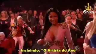 Nicki Minaj recebendo o prêmio de Melhor Álbum [Legendado/PT/BR] (AMA's 2015)