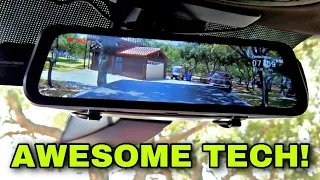 I LOVE THIS Feature so much I'm adding it to my F450! WolfBox Rear View Mirror Camera and Dashcam!