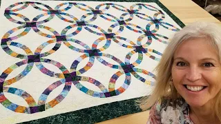 Double Wedding ring Quilt - THE EASY WAY!!!