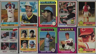 the 20 most valuable baseball cards from 1975 - 1979