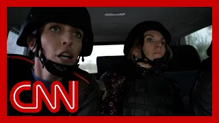 See the moment CNN crew gets caught in Russian shelling