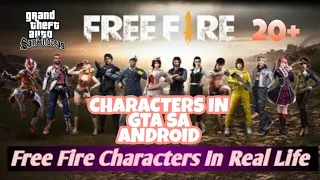 20 Free Fire Skin Modpack | GTA Sa Android | °BRGYT✓