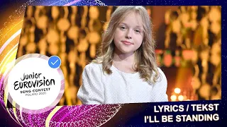 [ LYRICS / TEKST ] Alicja Tracz - I’ll Be Standing (Poland 🇵🇱 Junior Eurovision 2020 )