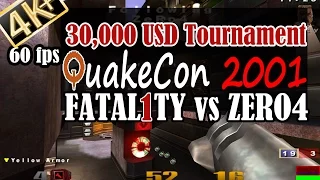 QuakeCon 2001: Fatal1ty vs ZeRo4 - 4K gameplay  - Quake 3 Grand Final - pt 1 of 2