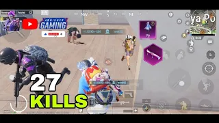 BEST AGGRESSIVE RUSH GAMEPLAY !!                27 KILLS SOLO VS SQUADS 🔥! BGMI PUBG MOBILE !!