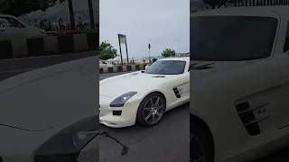 Mercedes Benz SLS AMG  supercar in mumbai road ♥️ ❤️