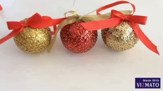 Ёлочный шар своими руками/Christmas ball