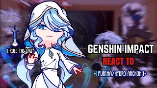 🩵✨ Genshin Impact React to Focalors/Hydro Archon || Gacha Club || Genshin Impact