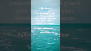 God’s Peace Guards Your Heart and Mind | Philippians 4:7 | Bible Verse #shorts #jesus #inspiration