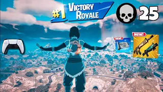 25 Elimination Solo Wins Fortnite Gameplay (Season 2 PS5 Controller)