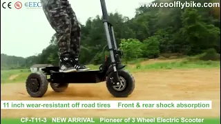 COOLFLY CF-T11-3 High power off road 3000w 4000w 5000w electric scooter foldable fastest e scooter