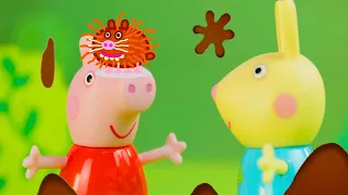 Peppa Pig Visits the Muddy Petting Farm! 🐷 🦔 Toy Adventures Wit Peppa Pig