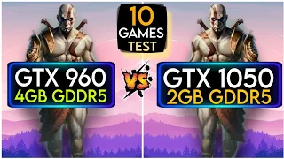 GTX 960 vs GTX 1050 | 10 Games Test | Which Is Best ?