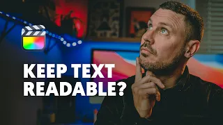 How to keep text over video readable and legible in Final Cut Pro