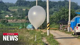 S. Korean military finds around 10 balloons with excrement suspected to be from North Korea