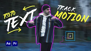 MUST KNOW Text Tracking and Rotoscope Effects - Adobe After Effects Tutorial