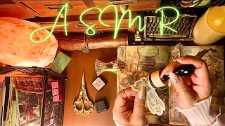 ASMR Scrapbooking Sea Green💚Theme 🌊🧜‍♀️🌊🧜🌊 | Fireplace🔥Sounds |