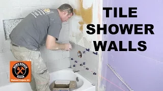 How to Tile a Shower Wall...the Mixing Valve Wall -- by Home Repair Tutor