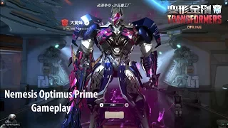 TRANSFORMERS Online 变形金刚 - Nemesis Optimus Prime The Last Knight Skin Control Mode MVP Gameplay