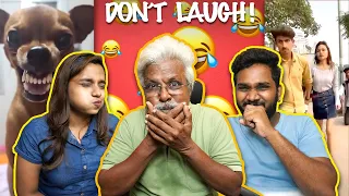 DON'T LAUGH CHALLENGE with DAD 🤭😂 | Semma Fun!!