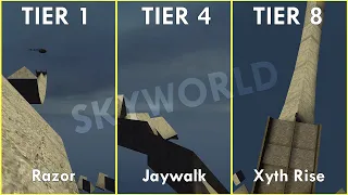 A Trick of every Tier on tsurf_skyworld | CS:S Trick Surf