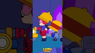 Brawl stars animation : JACKY AND CARL SURFER (SHORT)  PART 1