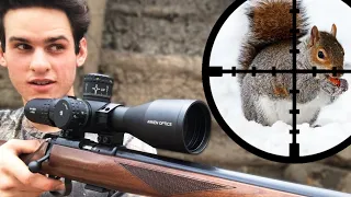 Squirrel Hunting with .22LR (SCOPE CAM)