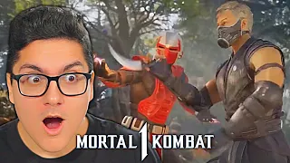 Mortal Kombat 1 - FULL Smoke and Sektor Match REACTION!