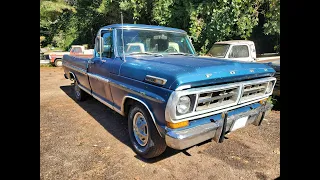 1971 Ford F100 Sport Custom - FIRST START after 11 YEARS