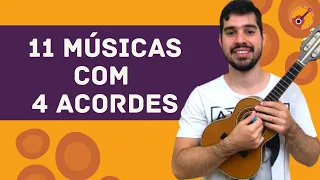 11 MÚSICAS MUITO FÁCEIS COM 4 ACORDES - P/ INICIANTES