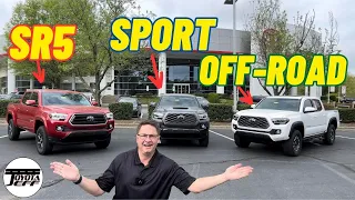 Toyota Tacoma SR5 vs TRD Sport vs TRD Off-Road - 2023!