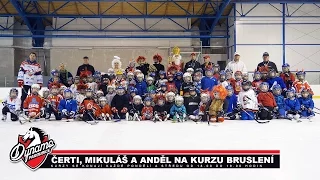 Čerti, Mikuláš a anděl na kurzu bruslení