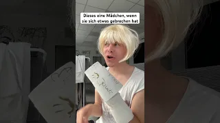 Dieses eine Mädchen, wenn sie sich etwas gebrochen hat😂 itsofficialmarco