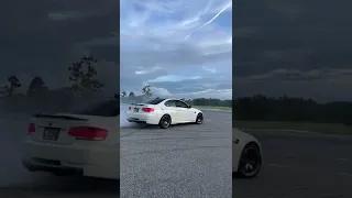 Straight pipe E92 doing donuts