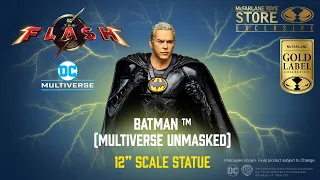 NEW DC Multiverse The Flash Movie™:  Batman™ Unmasked 12" Scale Statue | Action Figure Showcase