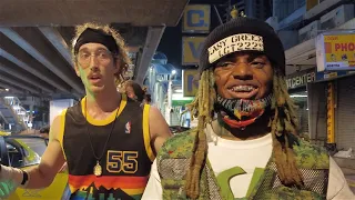 Zillakami and Brandon Buckingham Valentine's Day Night Walk in Bangkok Thailand