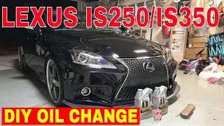 How to Change Oil | 2006-2013 Lexus IS250 IS350 2IS GS350 GS300 GS430 | DIY Oil Change